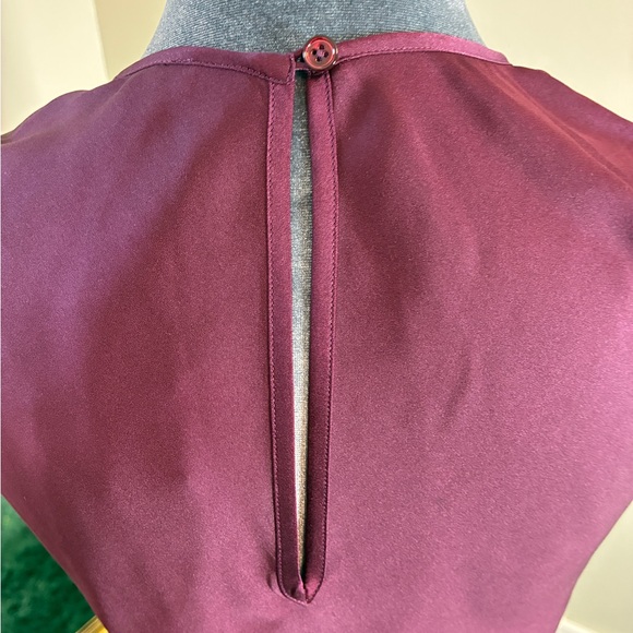 Quince Washable Stretch Silk Tank Midi Dress in Wine Tasting Size XS - Picture 6 of 13